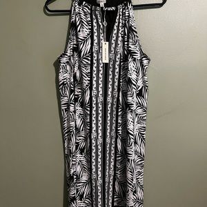 Hunter green and white Max Studio dress. Size S